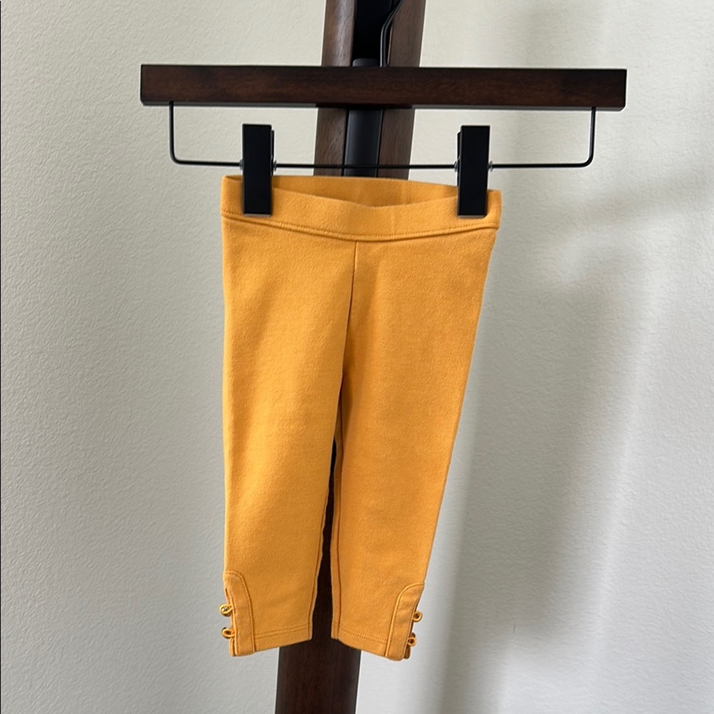 Janie and Jack Gold Leggings with Stretchy Knit Fabric